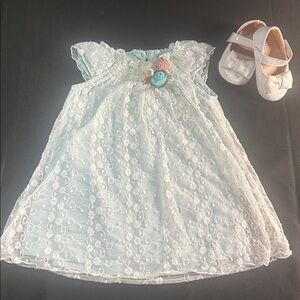 Catherine Malandrino Mini Lace Dress with Floral Accents